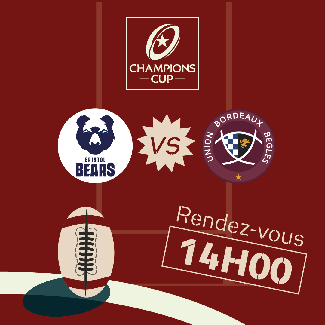 Match de Top 14 - UBB contre Stade Rochelais - Samedi 6 septembre à 21h