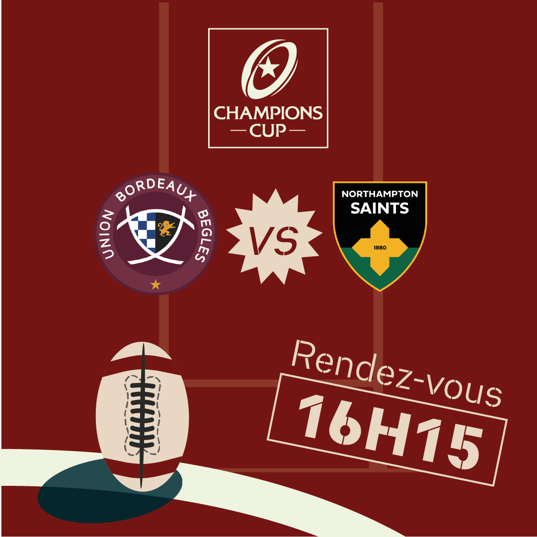 Match de Top 14 - UBB contre Stade Rochelais - Samedi 6 septembre à 21h