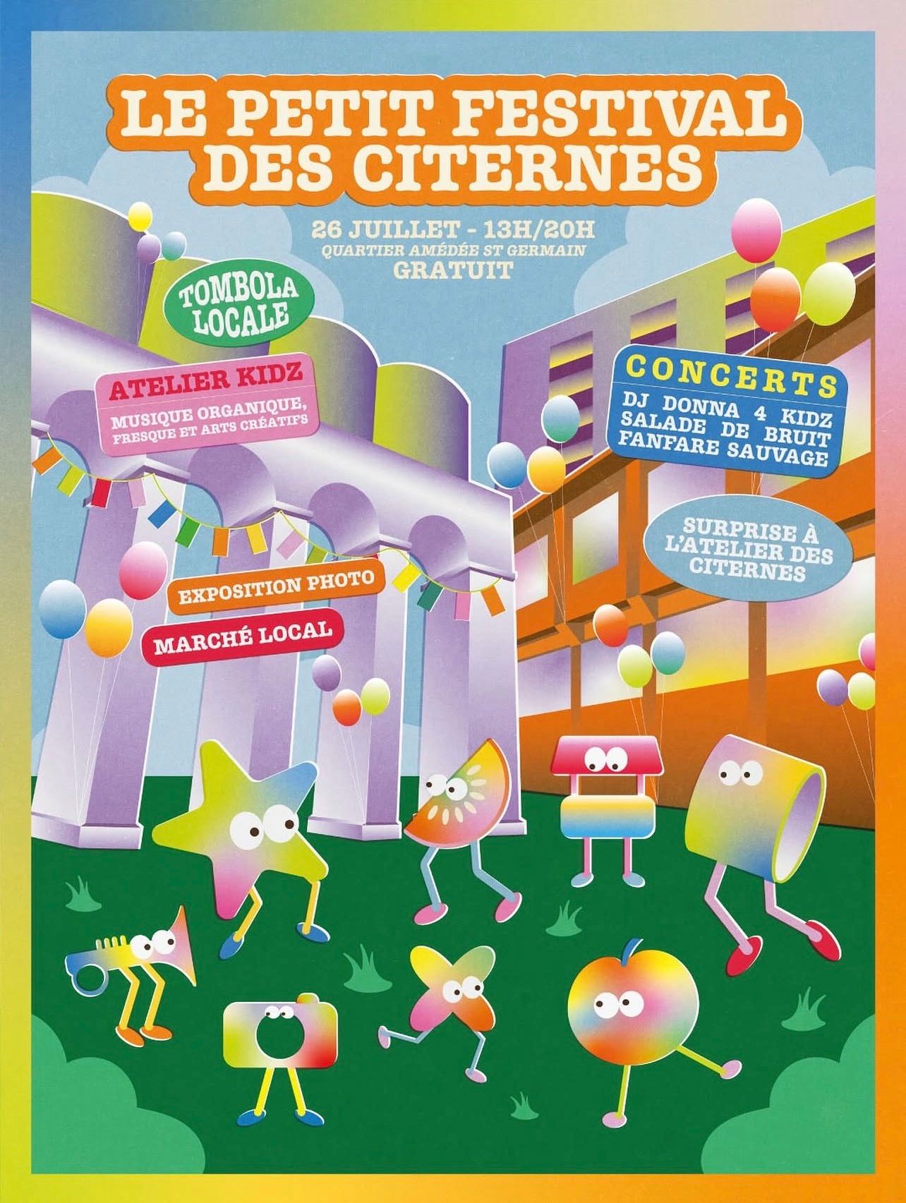 Le Petit Festival des Citernes – concert, boom enfants, fanfare, marché créatif – Bordeaux 26 juillet