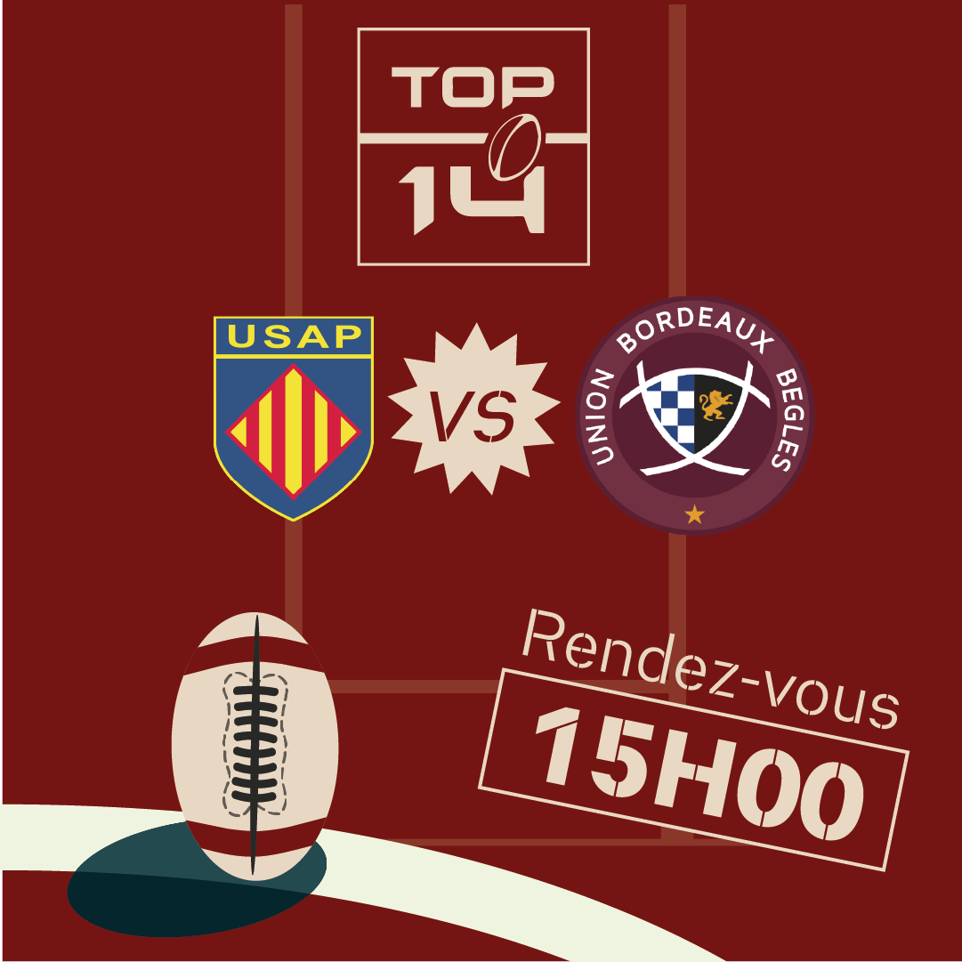 ubb vs perpignan samedi 18 octobre Match de Top 14 - UBB contre Stade Rochelais - Samedi 6 septembre à 21h